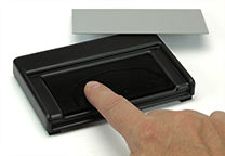 Instant BVDA ink pad in use