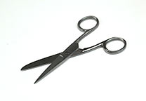Stainless steel scissors, 12.5 cm long (B-91200)