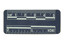 Blue magnetic ruler, 5 cm